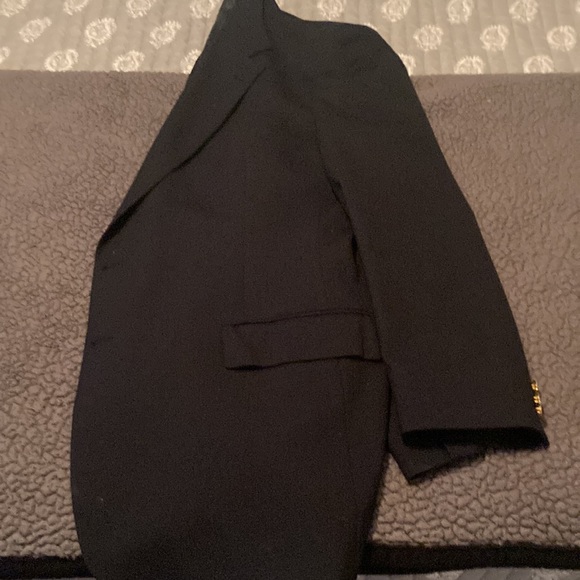 Men’s navy blue wool sport coat 46L - Picture 6 of 6